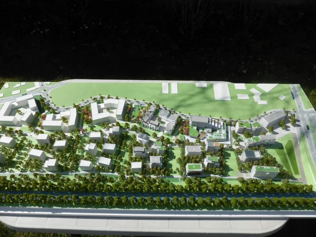 Maquette d'urbanisme d'un programme immobilier neuf